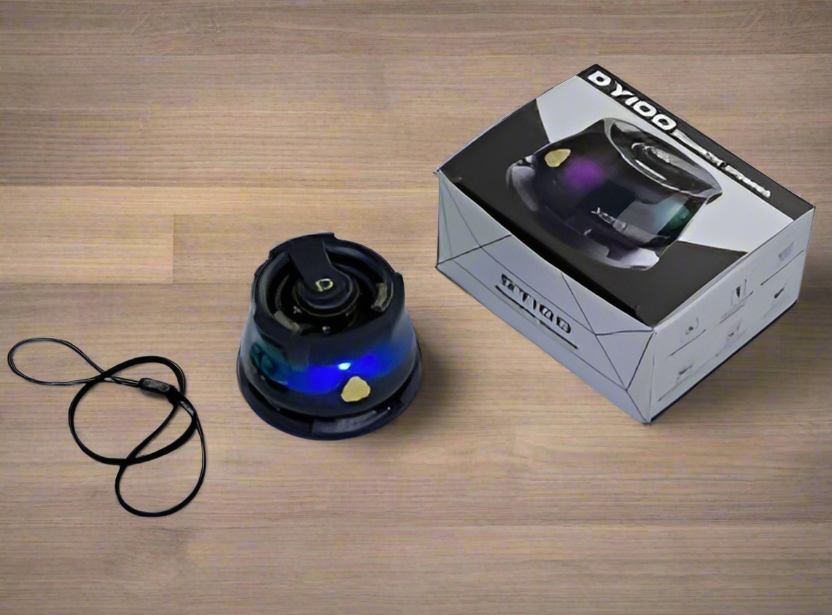 Parlante Magnético con Luz LED y Bluetooth – Portátil y Recargable