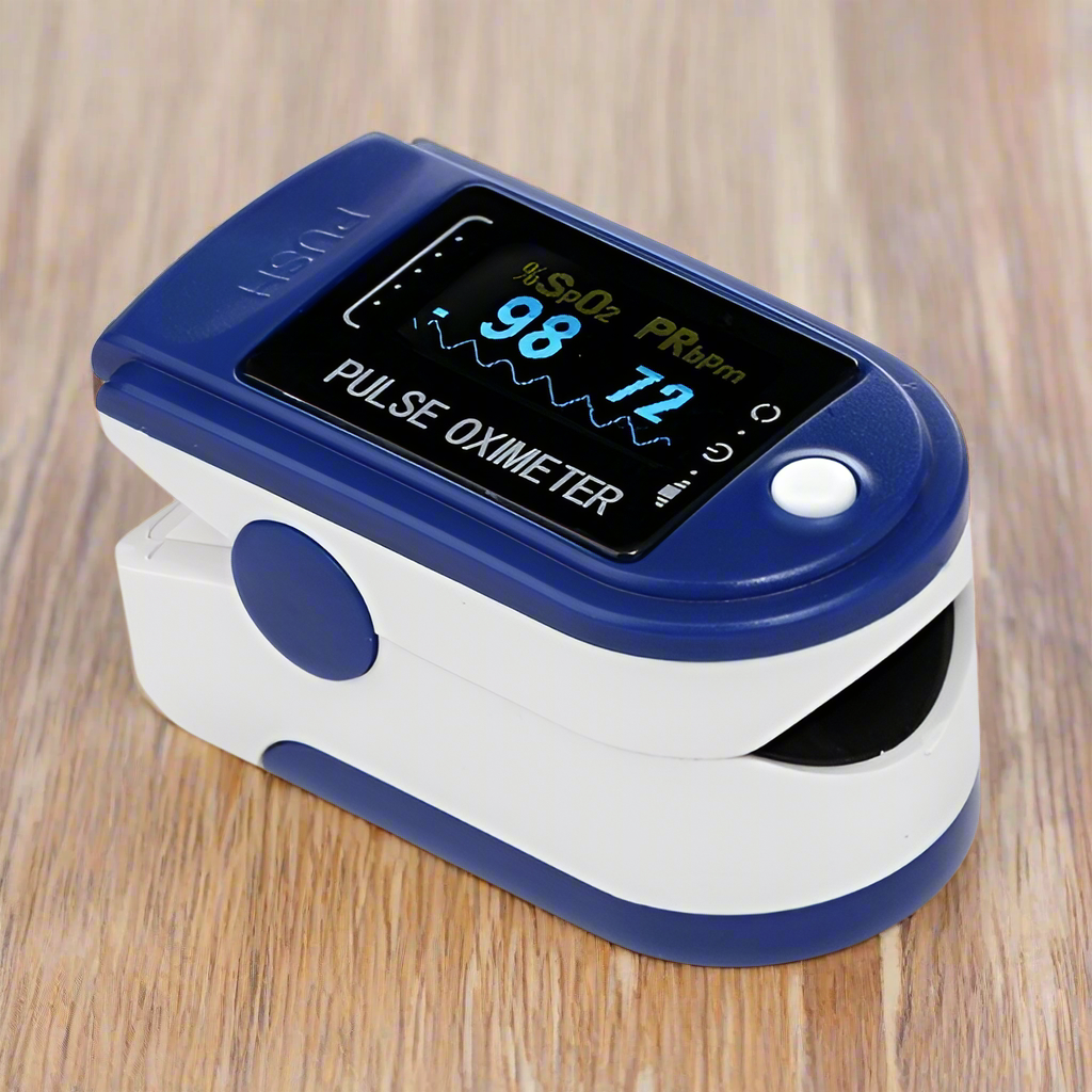 Oxímetro Digital Portátil de Dedo – Medición de Oxígeno y Pulso