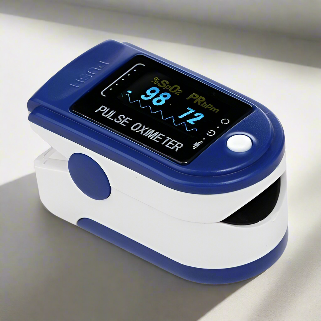 Oxímetro Digital Portátil de Dedo – Medición de Oxígeno y Pulso