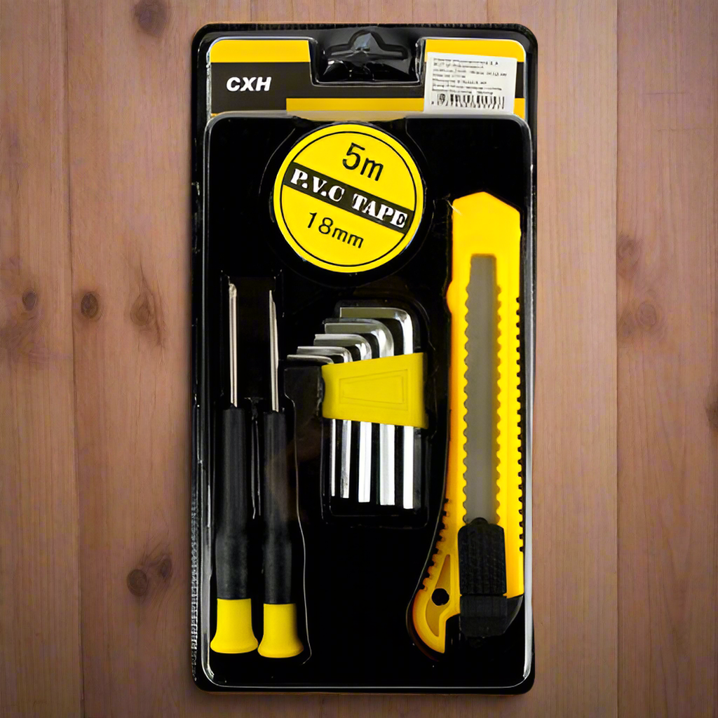 Set de Herramientas de 9 Piezas – Compacto, Versátil y Esencial