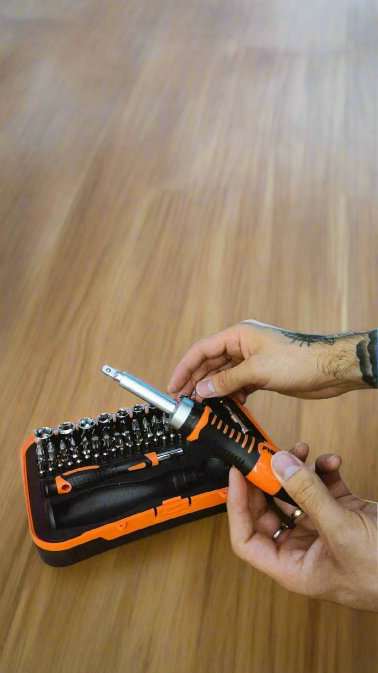 Kit Destornillador Finder 65 Piezas – Profesional y Doméstico