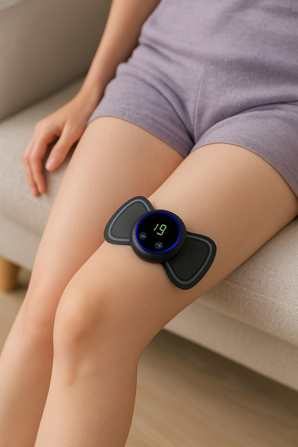 Masajeador Eléctrico Mini| 8 Modos, 19 Niveles de Intensidad | Relajación Portátil 24/7 para Estrés y Tensión.