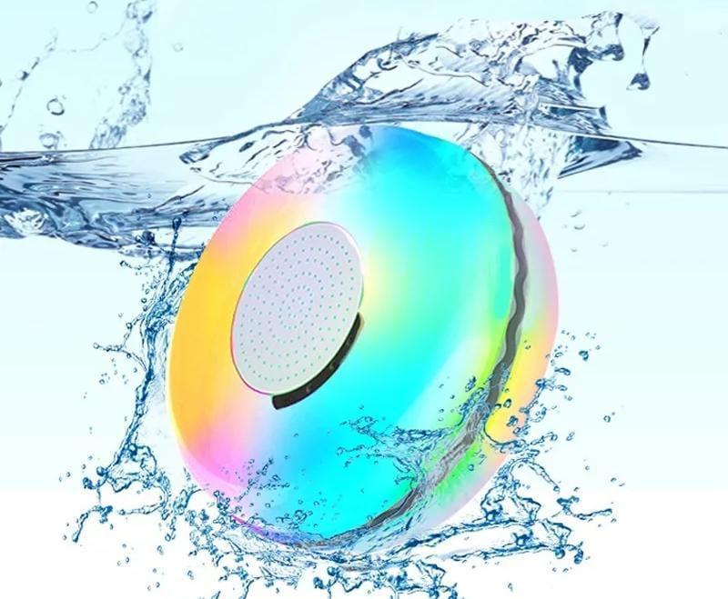 Parlante Flotante RGB con Luz LED y USB – Resistente al Agua