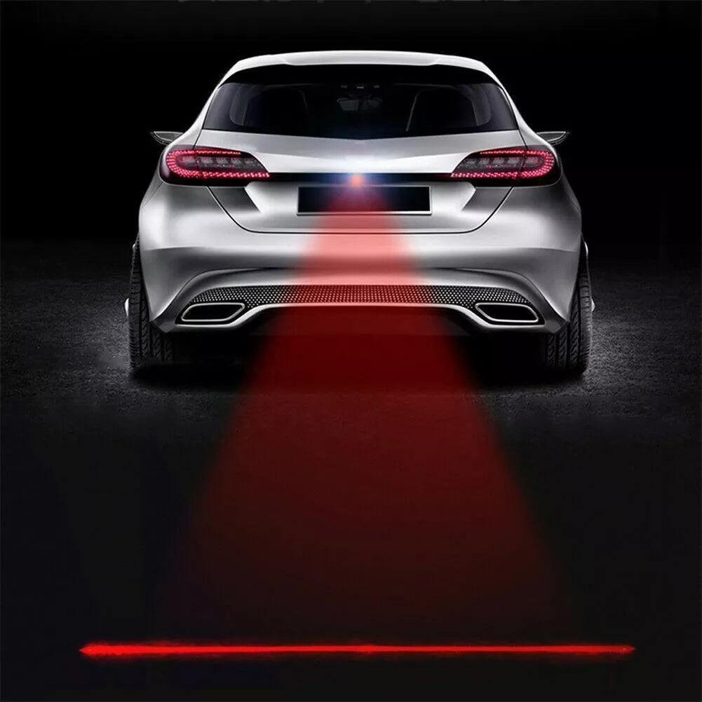 Láser LED Anticolisión para Auto o Moto – Luz de Seguridad Roja Antiniebla
