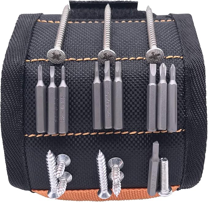 Brazalete Magnético para Herramientas, Tornillos y Clavos – Ajustable y Práctico