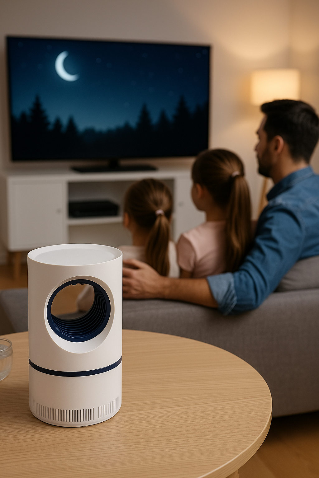 Matamosquitos TurboSilence| Succión Potente y Estilo Moderno | Protección Ideal para Dormitorios y Hogares.