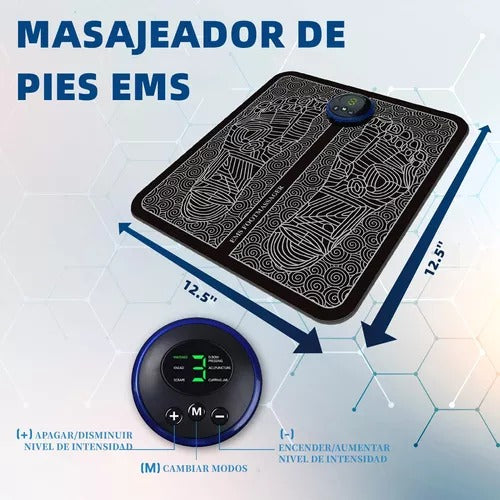Masajeador Eléctrico de Pies Multifuncional EMS
