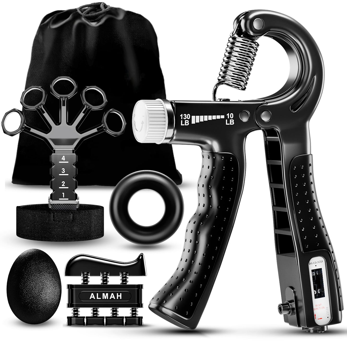 Ejercitador de Antebrazo 5 en 1 | Kit Completo para Fortalecer Manos y Muñecas.
