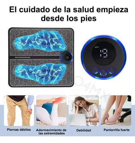 Masajeador Eléctrico de Pies Multifuncional EMS