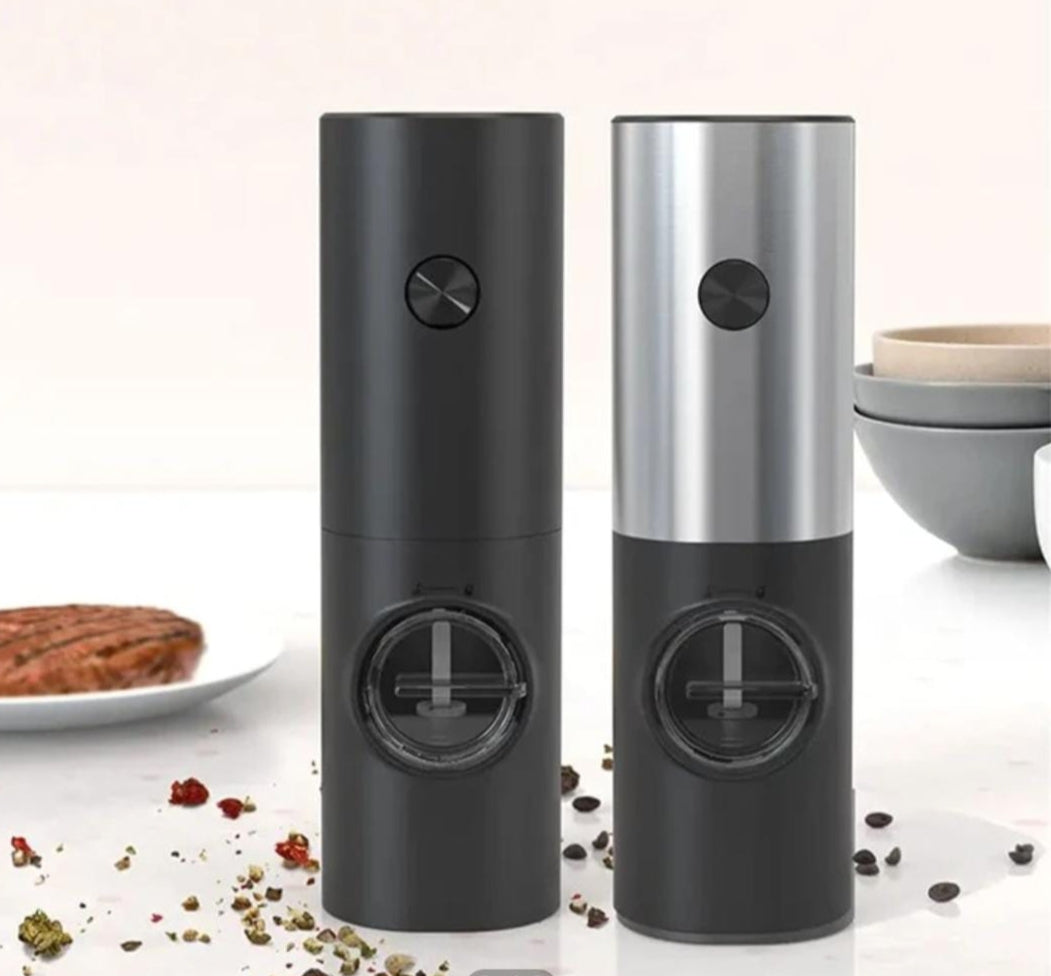 Molino de Pimienta Eléctrico | Portátil y Recargable para Cocina.