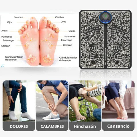 Masajeador Eléctrico de Pies Multifuncional EMS