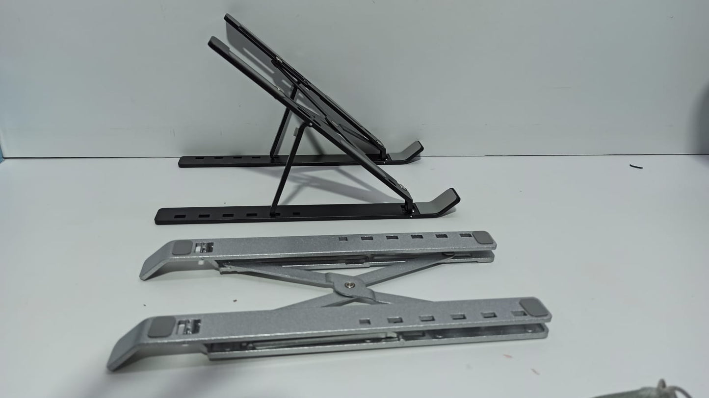 Soporte ajustable para notebook, ergonómico, plegable y ventilado.
