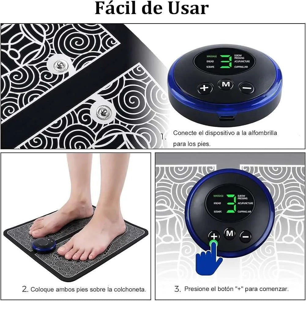 Masajeador Eléctrico de Pies Multifuncional EMS
