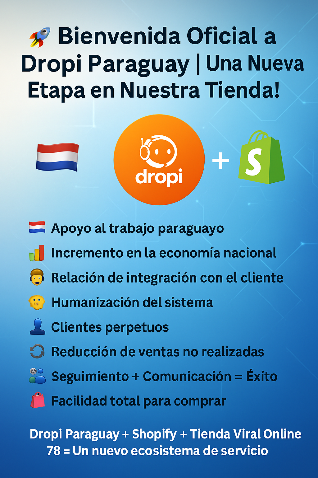🚀 Bienvenida Oficial a Dropi Paraguay | ¡Una Nueva Etapa en Nuestra Tienda! Py 🇵🇾.