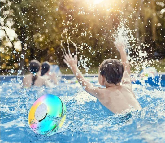 Parlante Flotante RGB con Luz LED y USB – Resistente al Agua