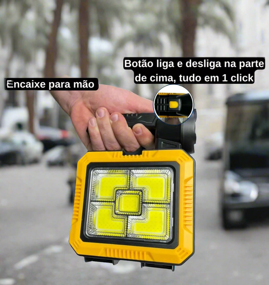 Kit de Herramientas con Linterna LED Recargable y PowerBank Solar Multifunción