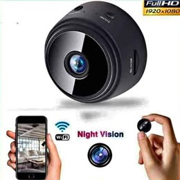 Mini Cámara Espía de Seguridad | Inalámbrica, Recargable y Control Remoto por Wi-Fi | Vigilancia para Hogar, Bebés y Oficinas.