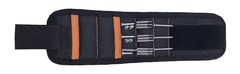 Brazalete Magnético para Herramientas, Tornillos y Clavos – Ajustable y Práctico