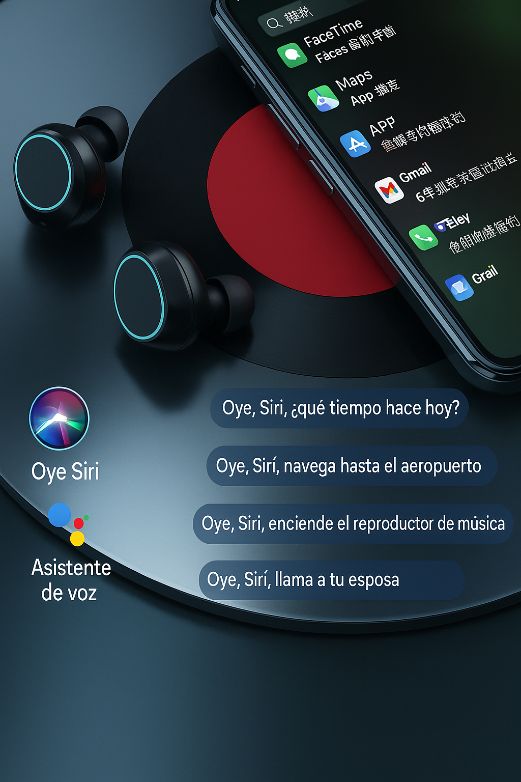 Auricular M10 Inalámbrico LED Touch